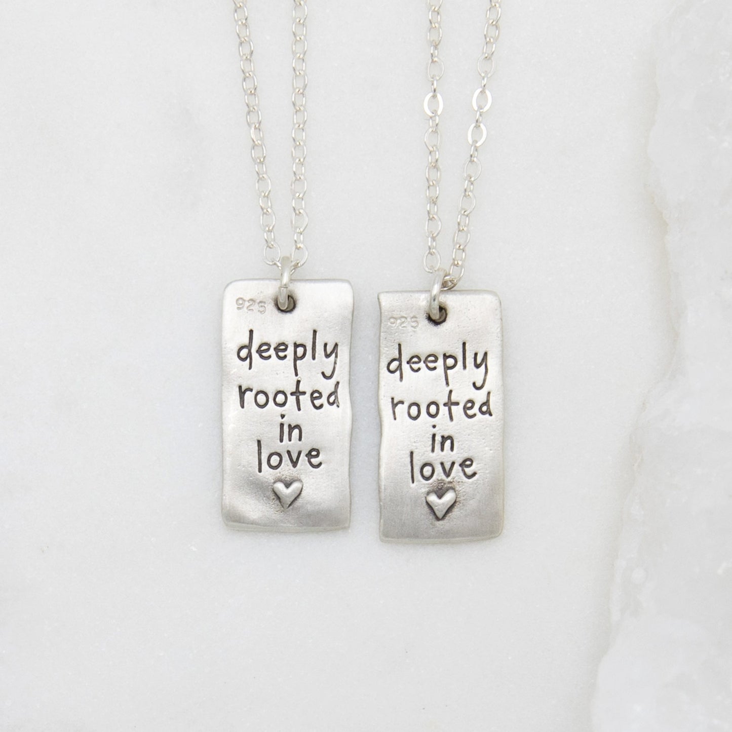 Rooted In Love Necklace Set (Sterling Silver)