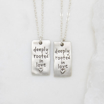 Rooted In Love Necklace Set (Sterling Silver)