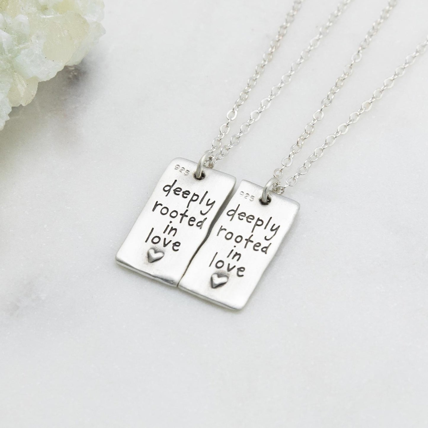 Rooted In Love Necklace Set (Sterling Silver)