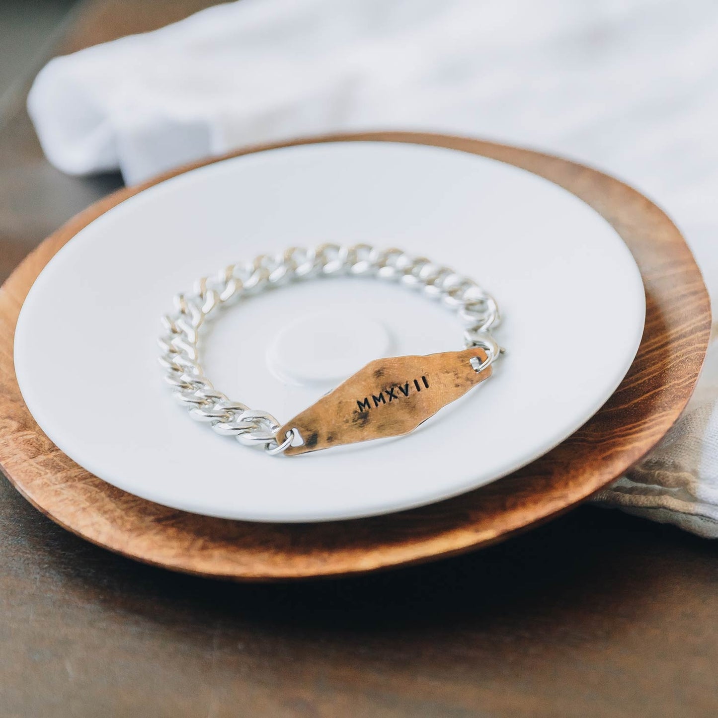 Identity Bracelet (Sterling Silver + Brass)