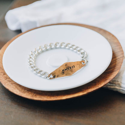 Identity Bracelet (Sterling Silver + Brass)