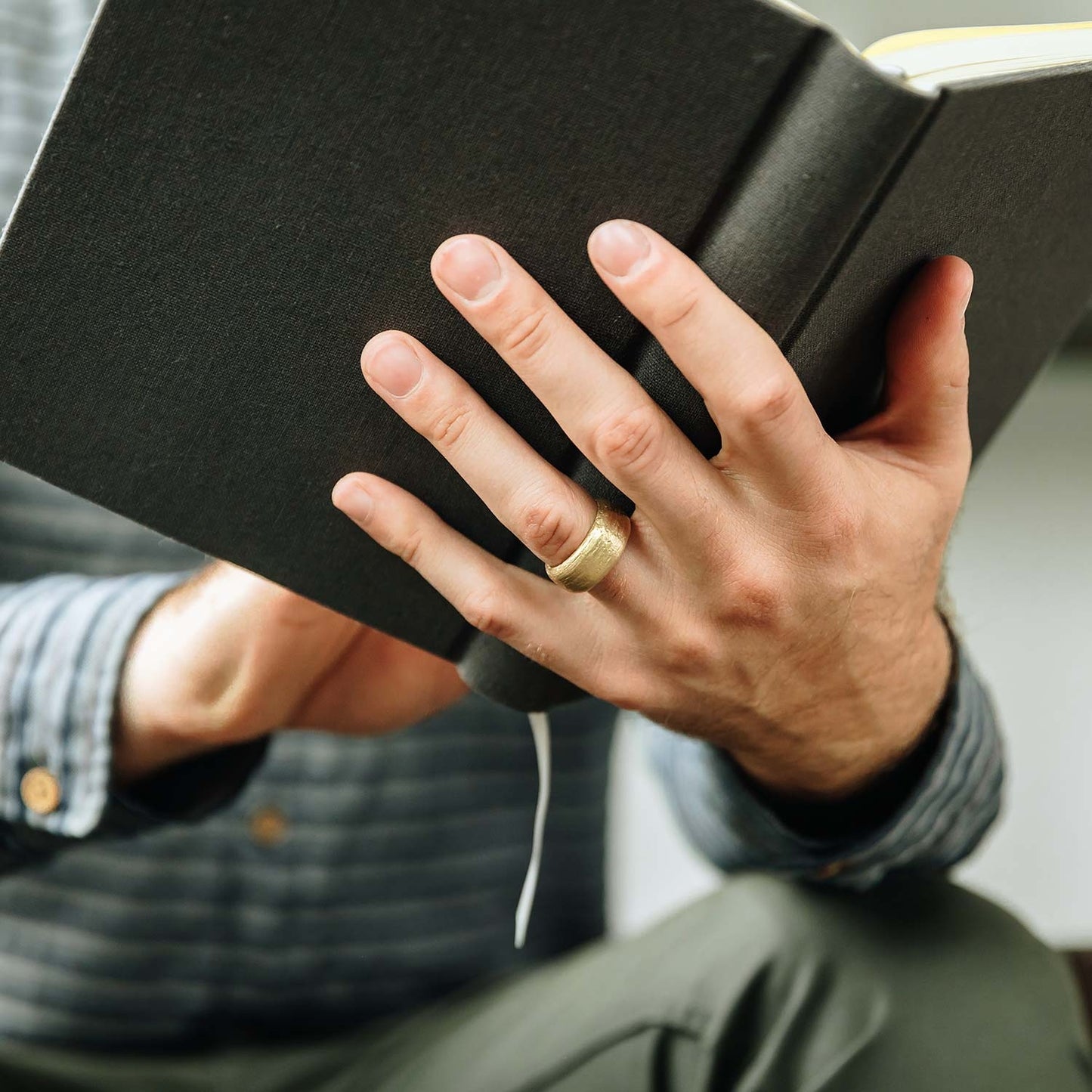 Collide With The Sky Ring (Textured 10K Solid Gold)