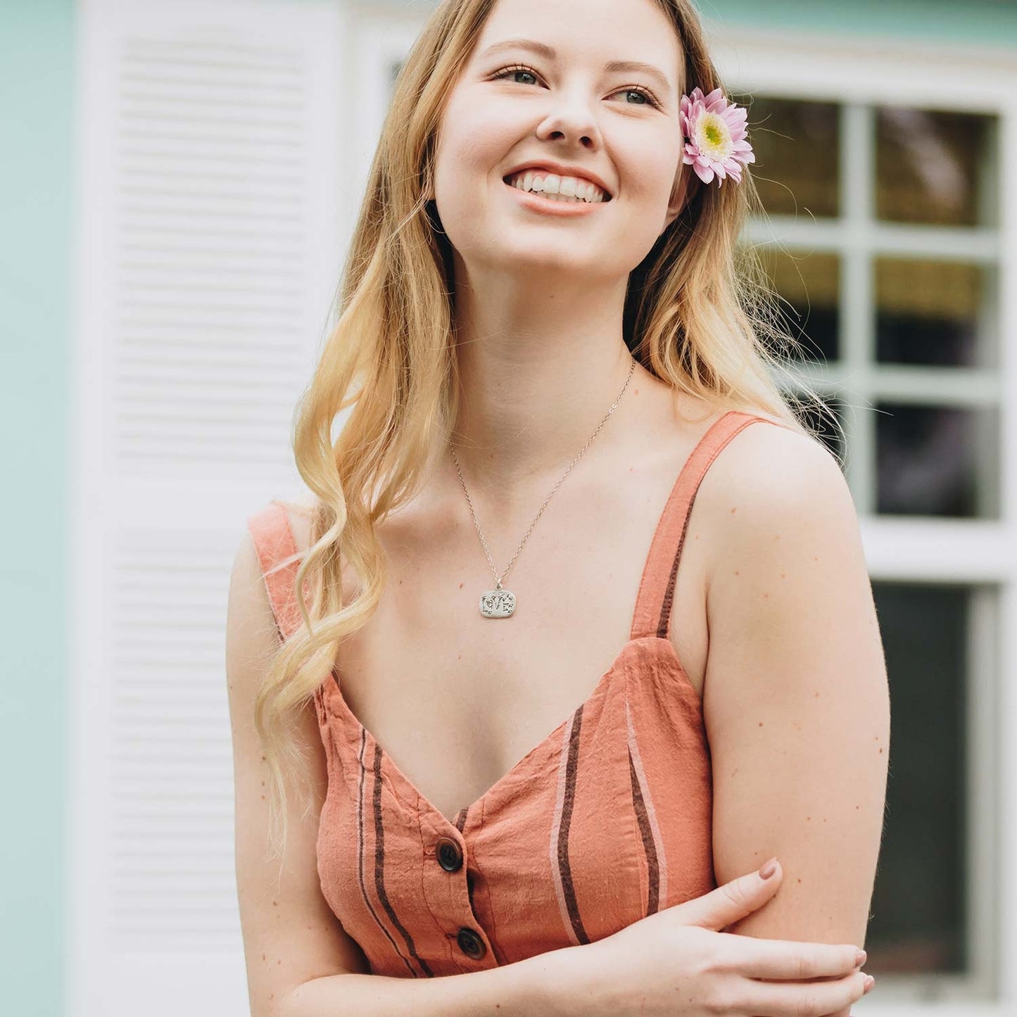 Love and Wildflowers Necklace (Sterling Silver)