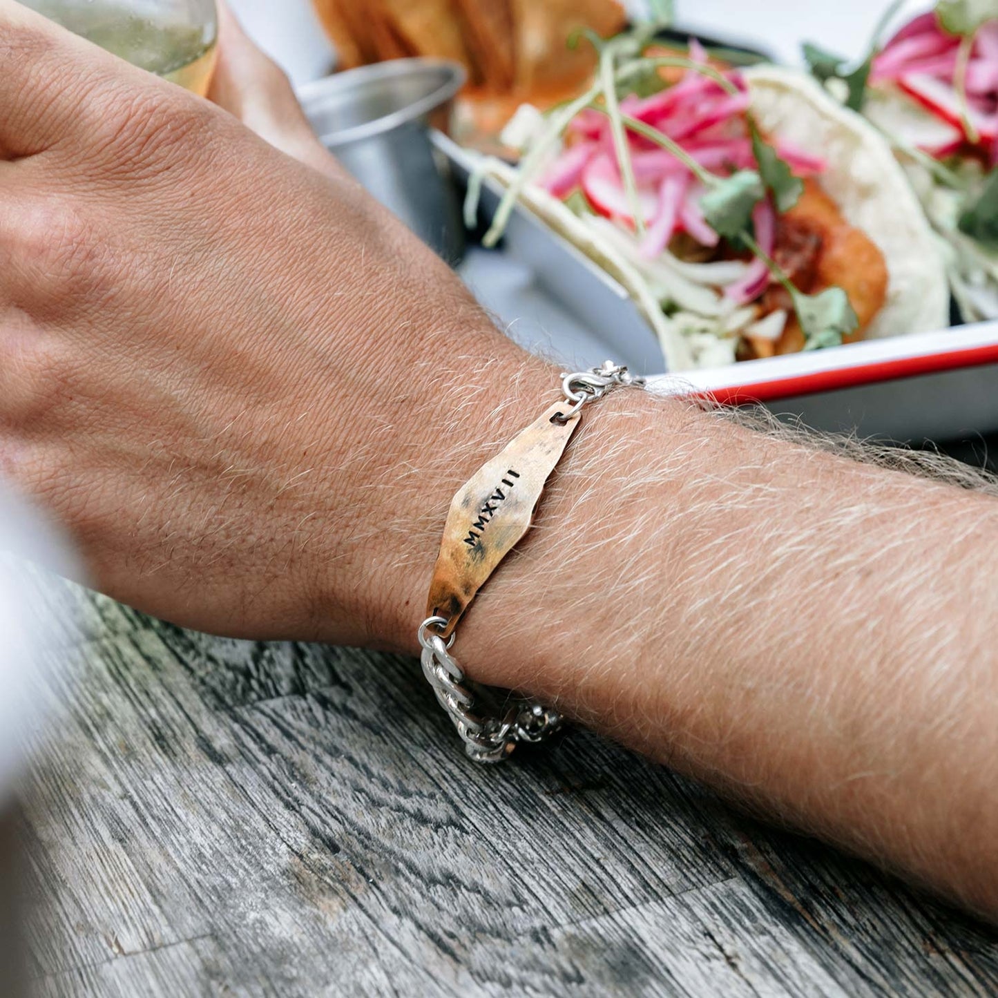 Identity Bracelet (Sterling Silver + Brass)