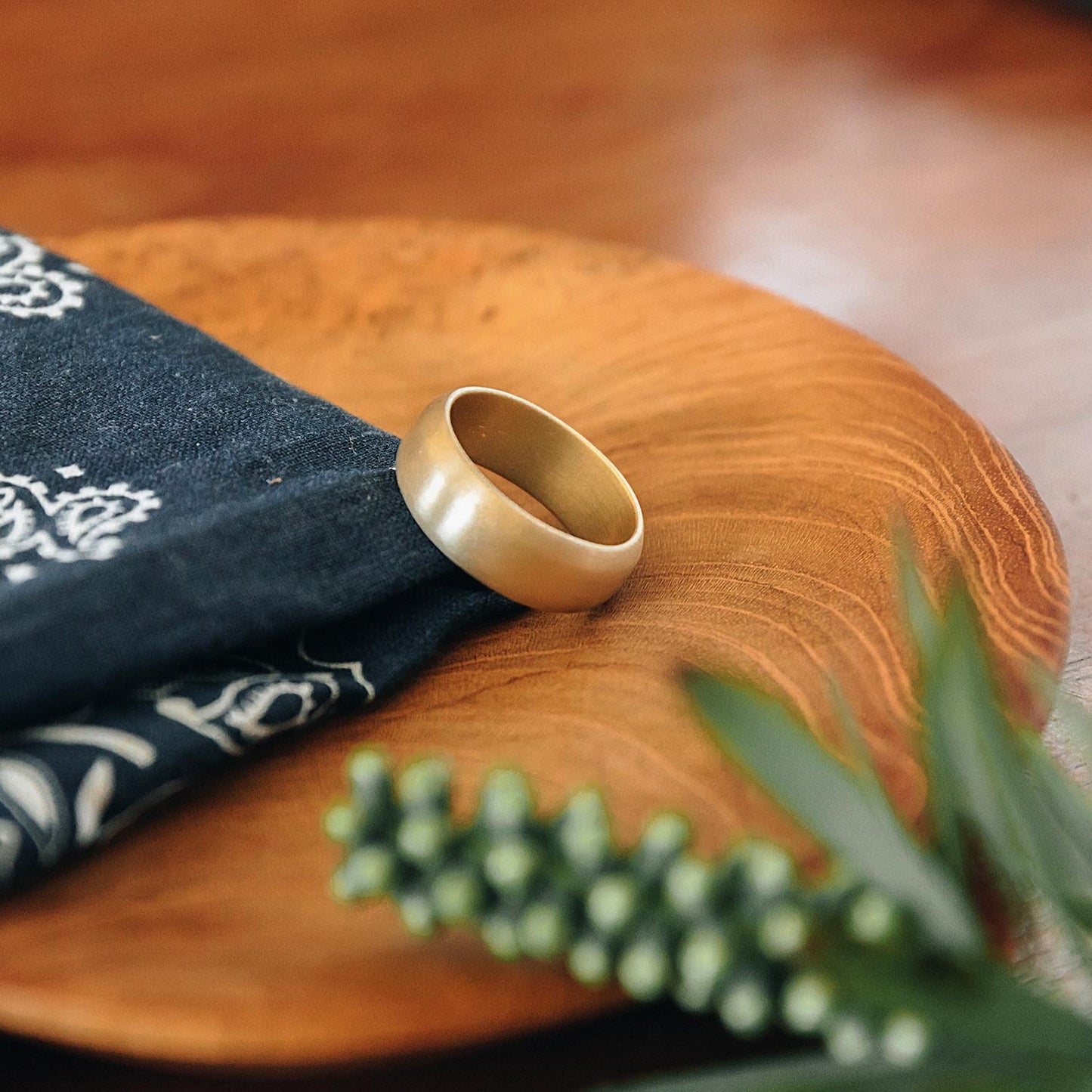 Collide with the Sky Ring (Smooth 14K Solid Gold)