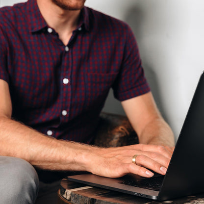 Collide with the Sky Ring (Smooth 10K Solid Gold)