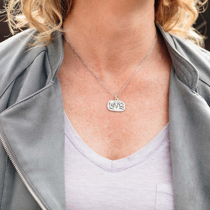 Love and Wildflowers Necklace (Sterling Silver)