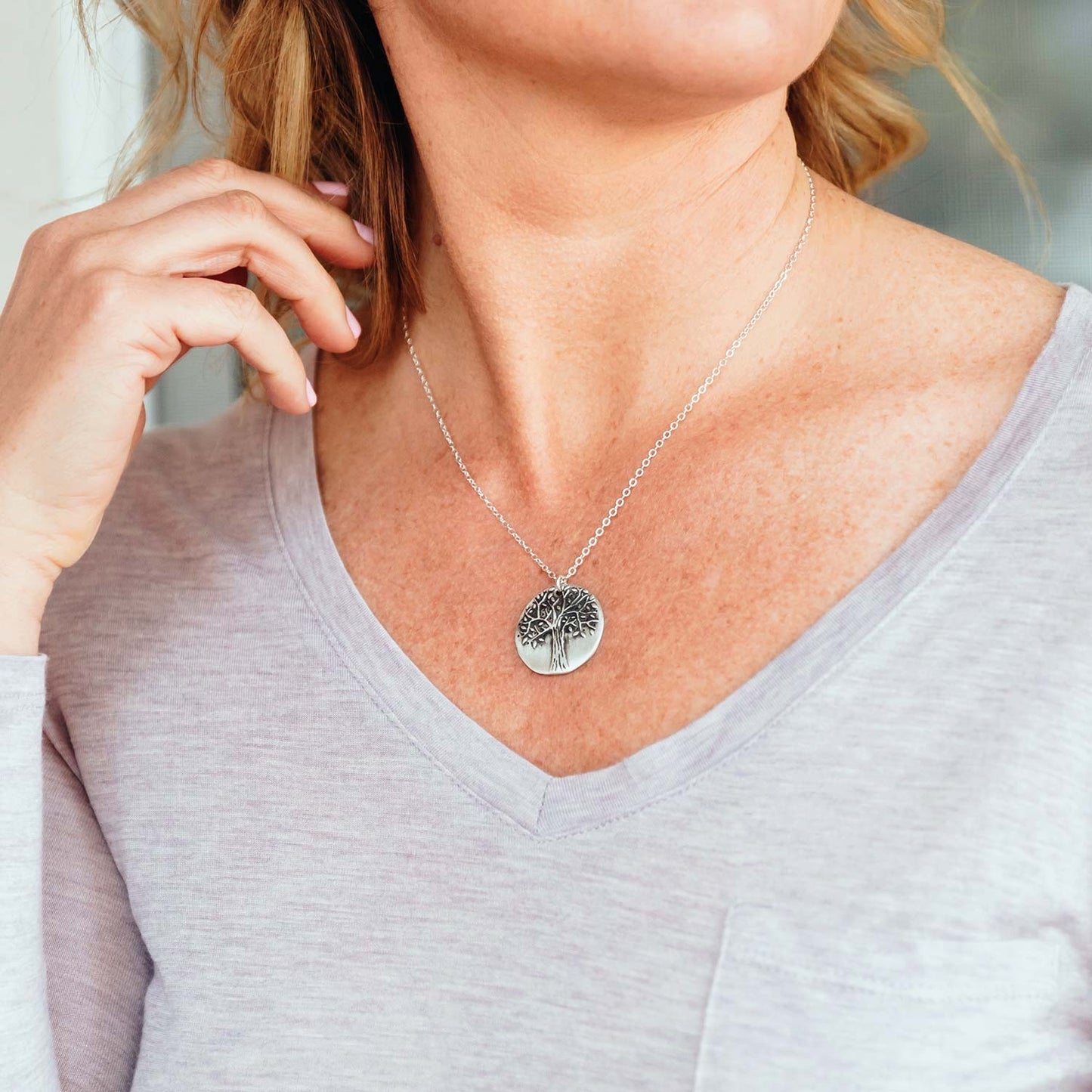 Family Tree Necklace (Sterling Silver)