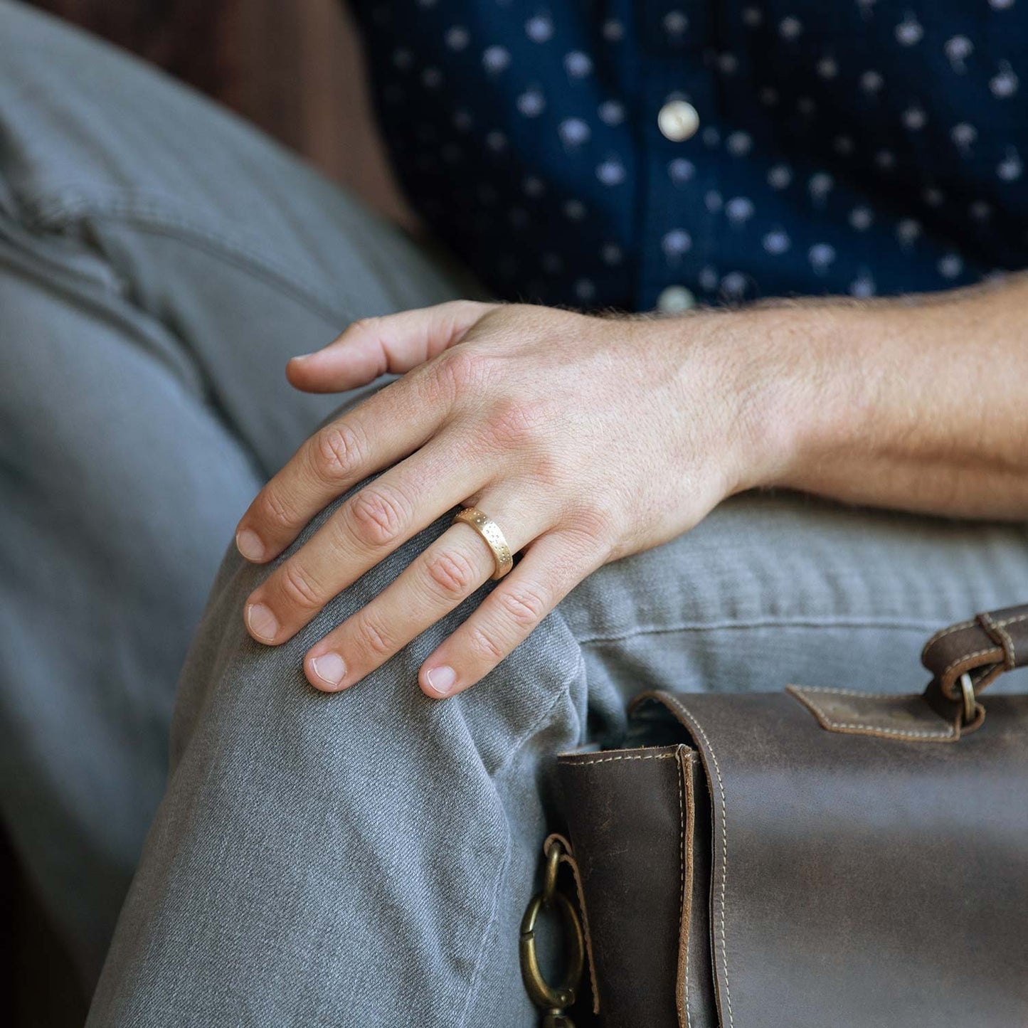Withstand Stacking Ring (10K Solid Gold)