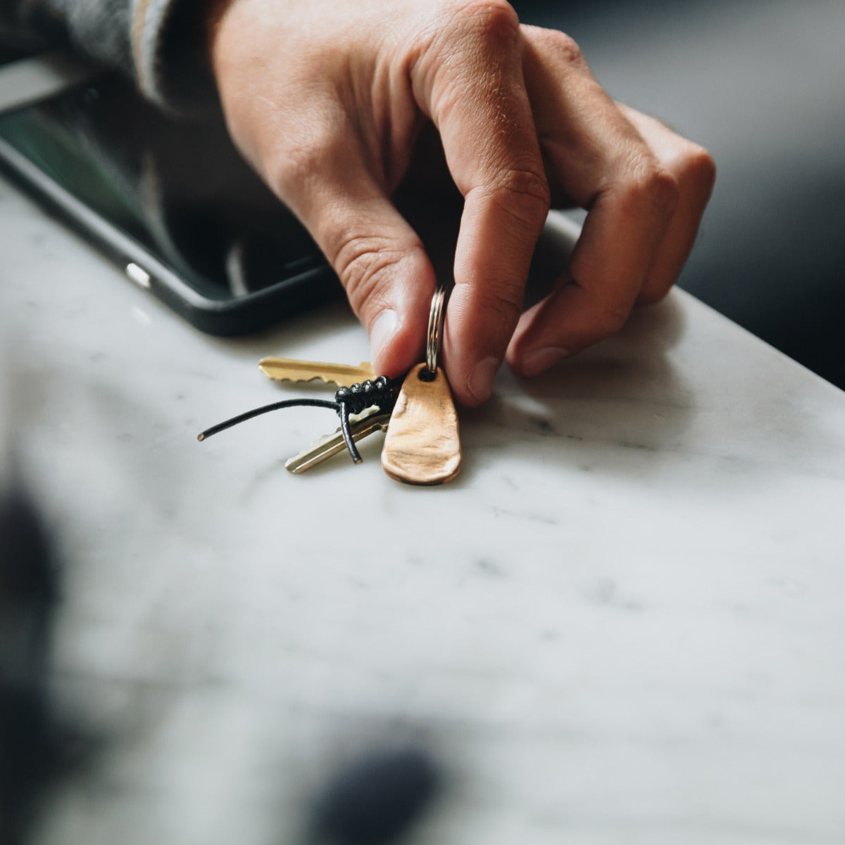 Hold Fast Key Ring (Brass)