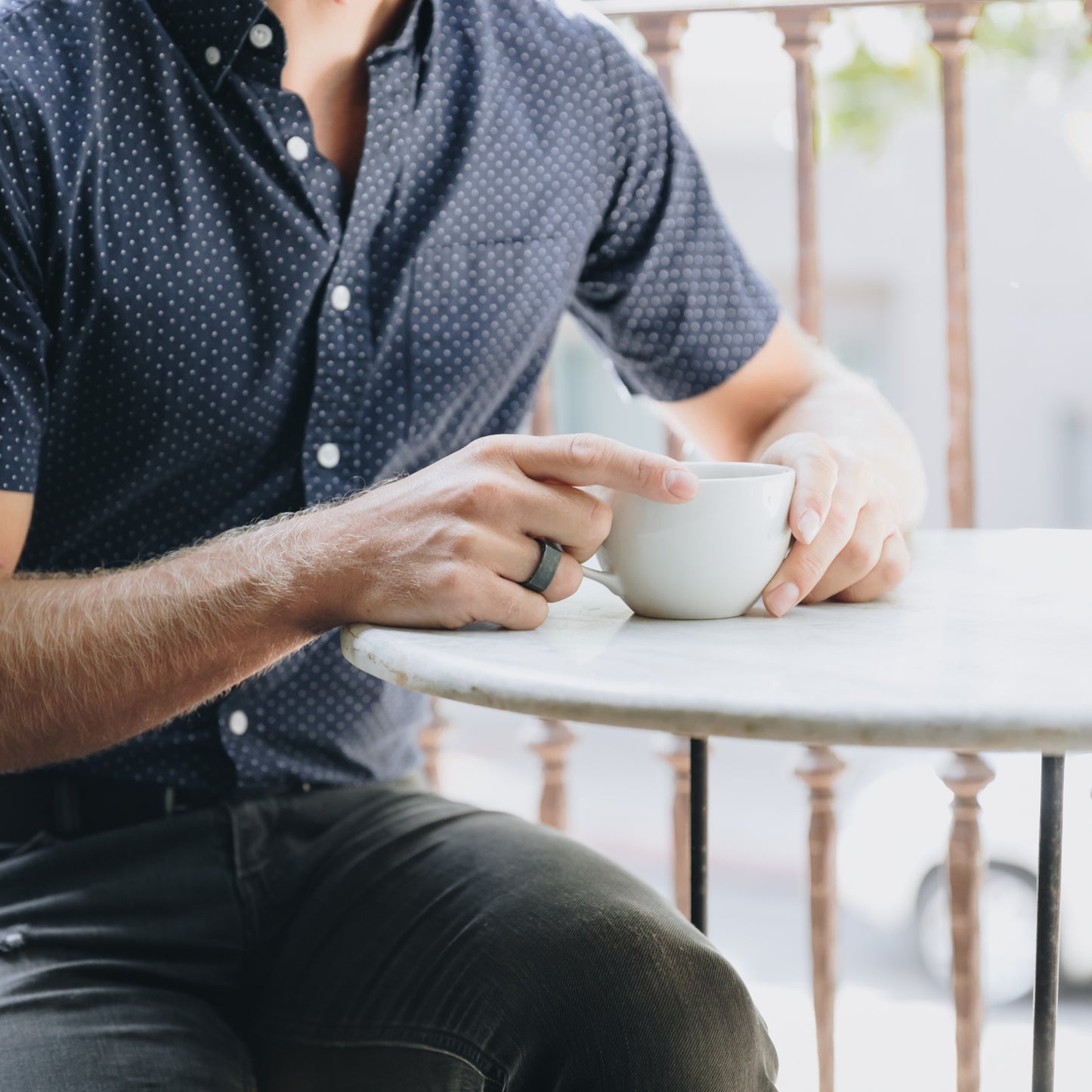 Strong + True Ring (Silver Sterling & Black)