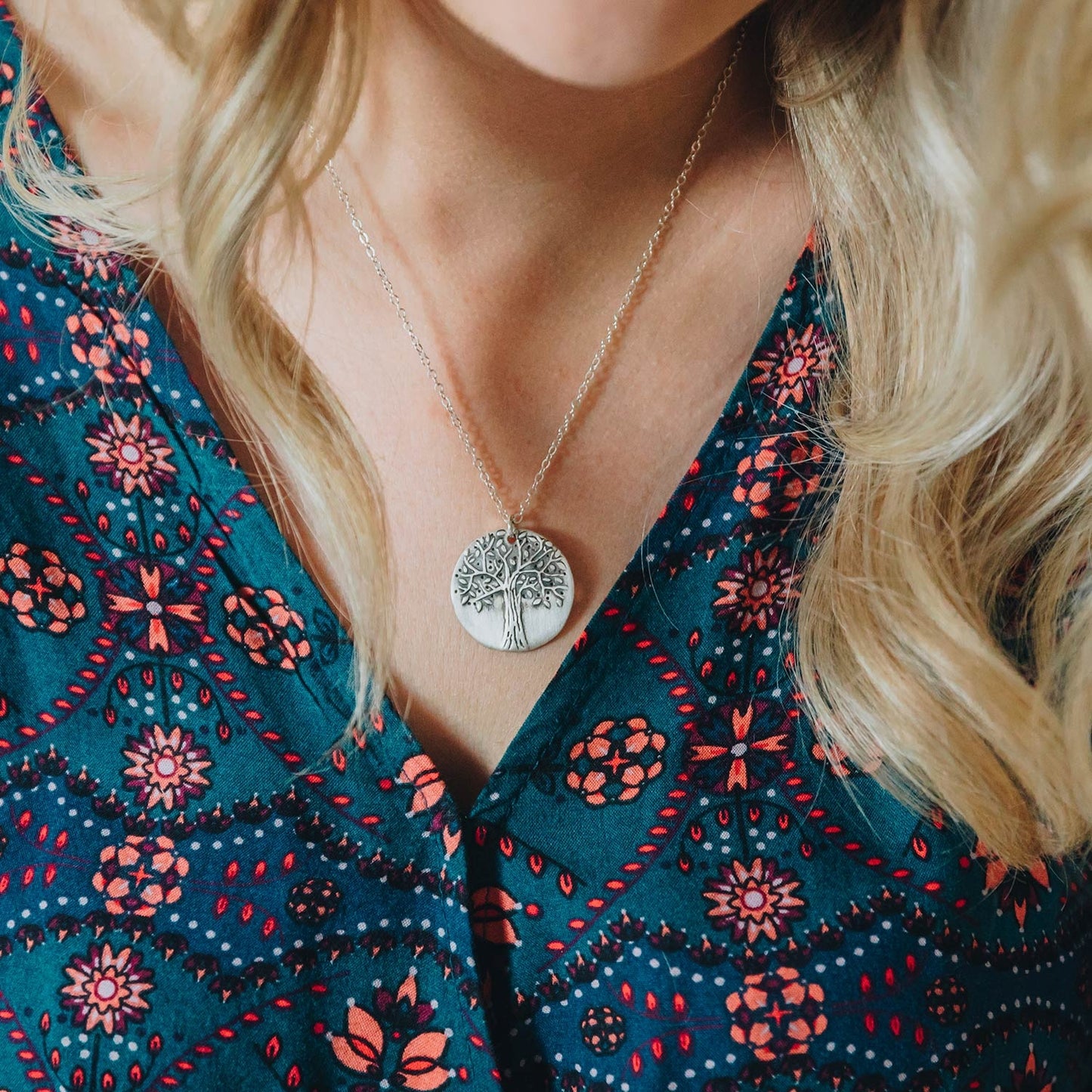 Family Tree Necklace (Sterling Silver)