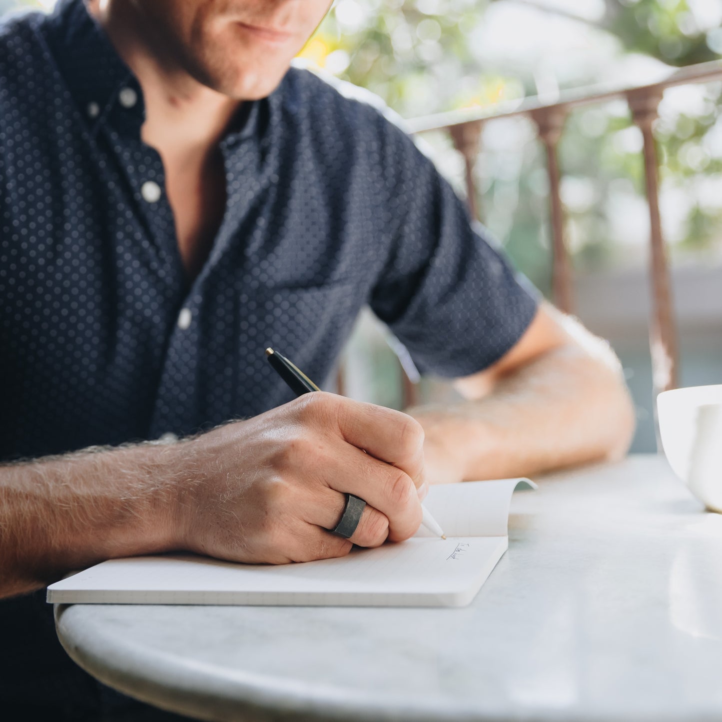 Strong + True Ring (Silver Sterling & Black)