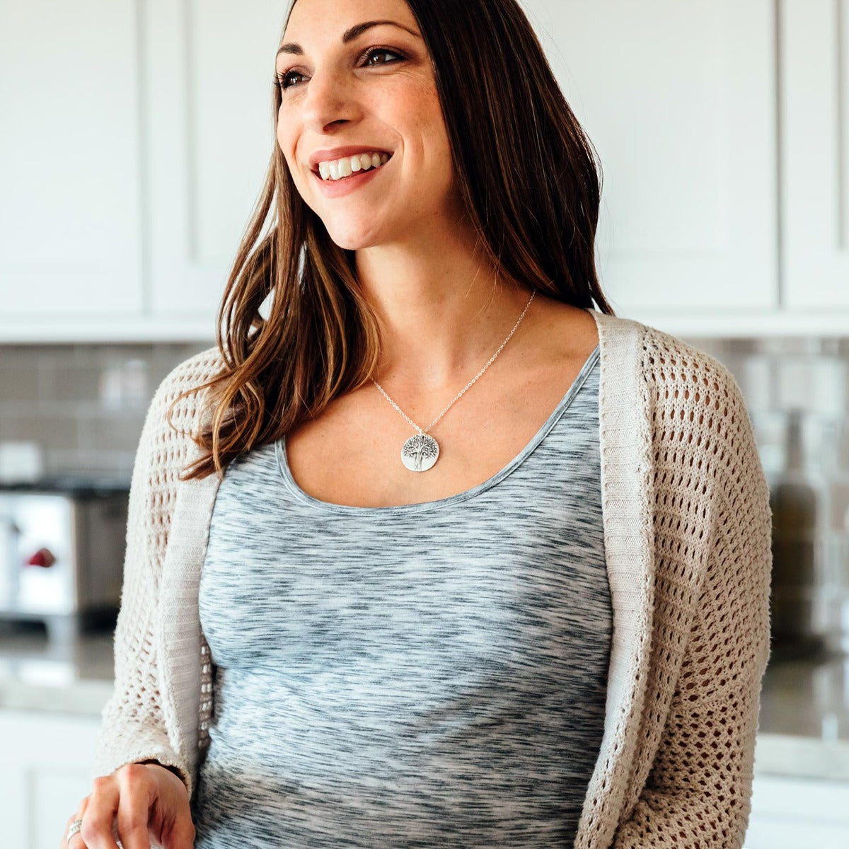 Family Tree Necklace (Sterling Silver)