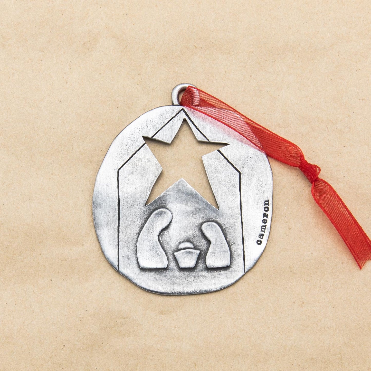 Nativity Ornament (Pewter)