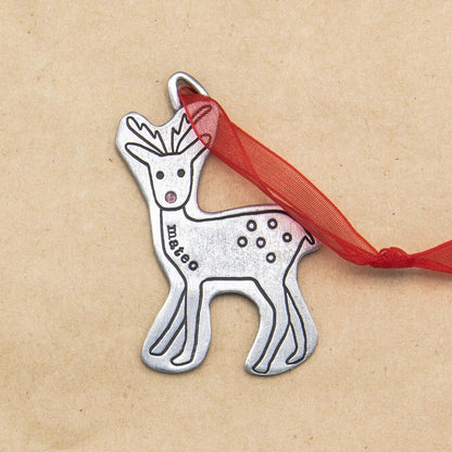 My Reindeer Ornament (Pewter)
