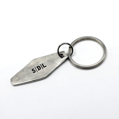 Brave + True Key Ring (Pewter)