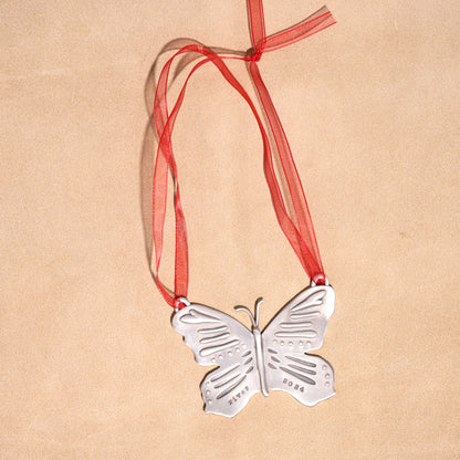 Butterfly Flutter By Ornament (Pewter)