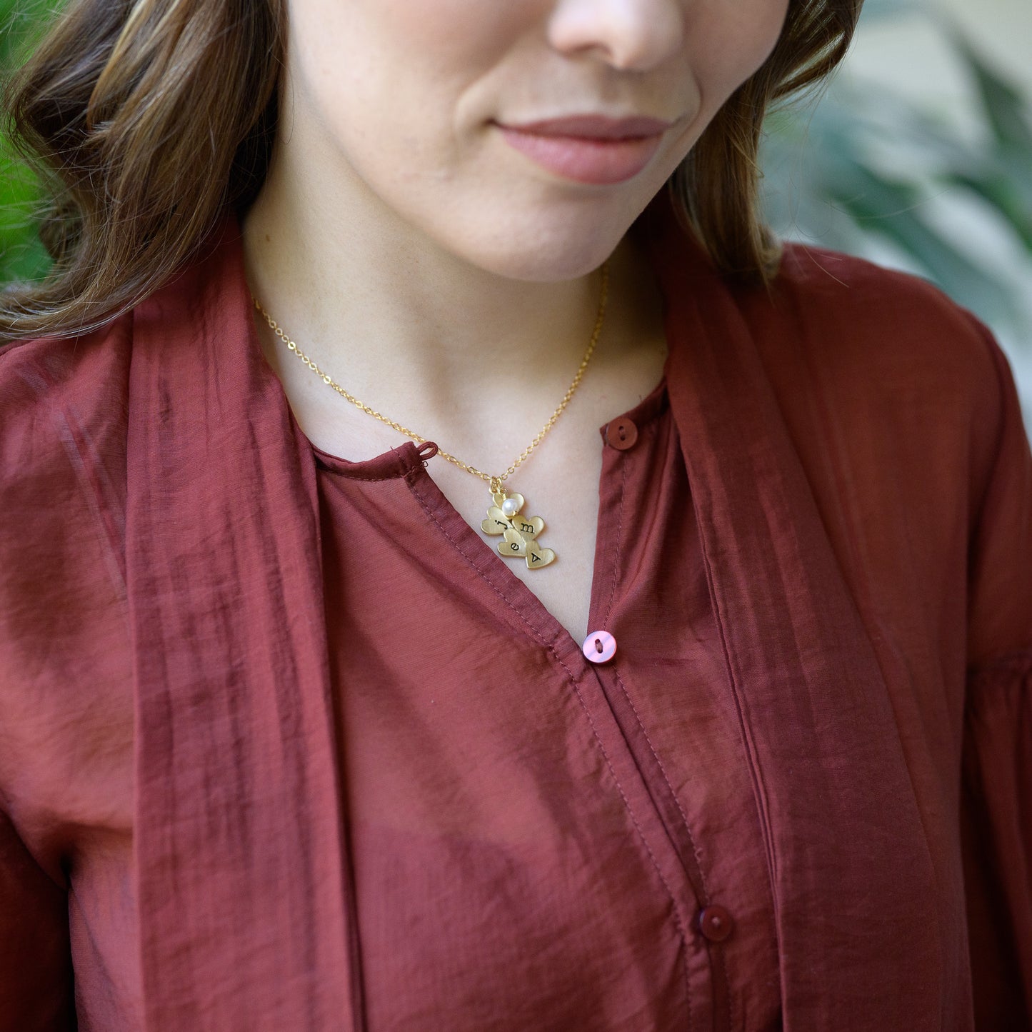 Heaps of Love Necklace (Gold Plated)