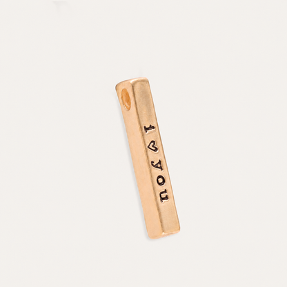 What Matters Most Charm - 1 side (14K Solid Gold)