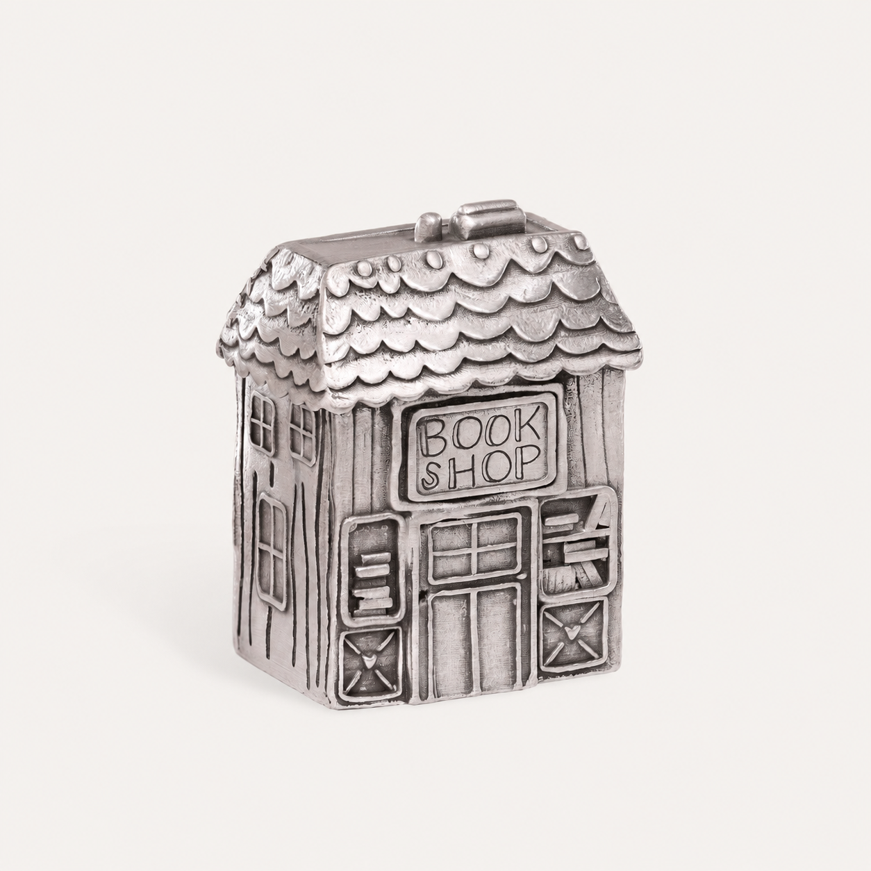 Cozy Book Shop Winter Wonderland Village (Pewter) - Lisa Leonard Designs