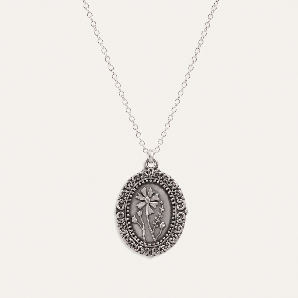 Vintage Cameo Necklace (Pewter) - Lisa Leonard Designs