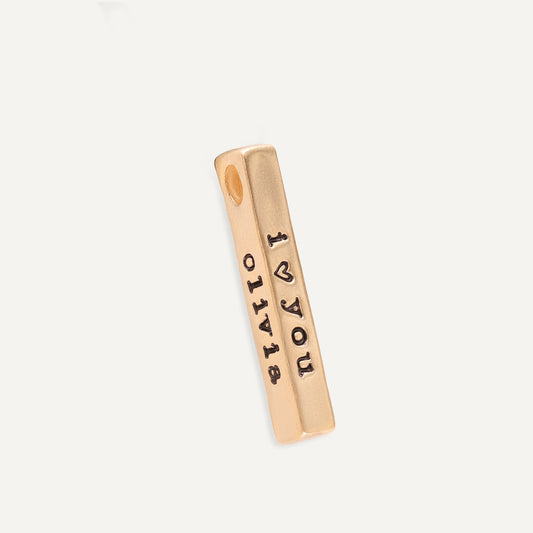 What Matters Most Charm - 4 Sides (14K Solid Gold)
