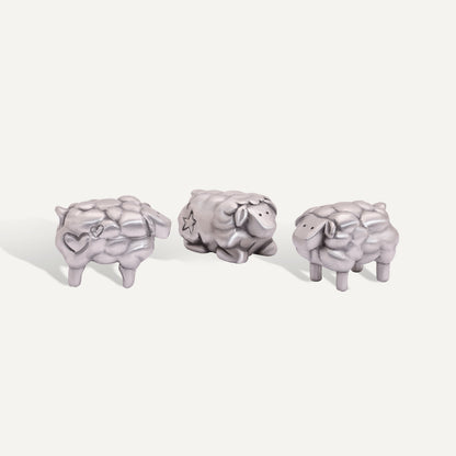 Flock of Sheep Nativity Figurine Set (Pewter)
