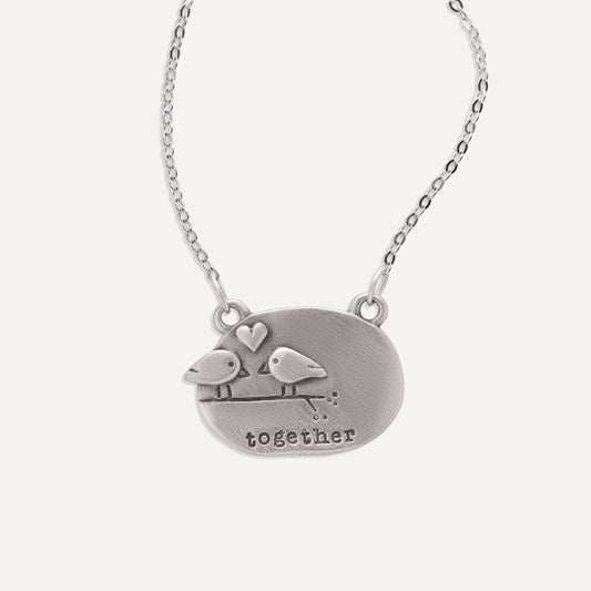 Better Together Necklace (Pewter)