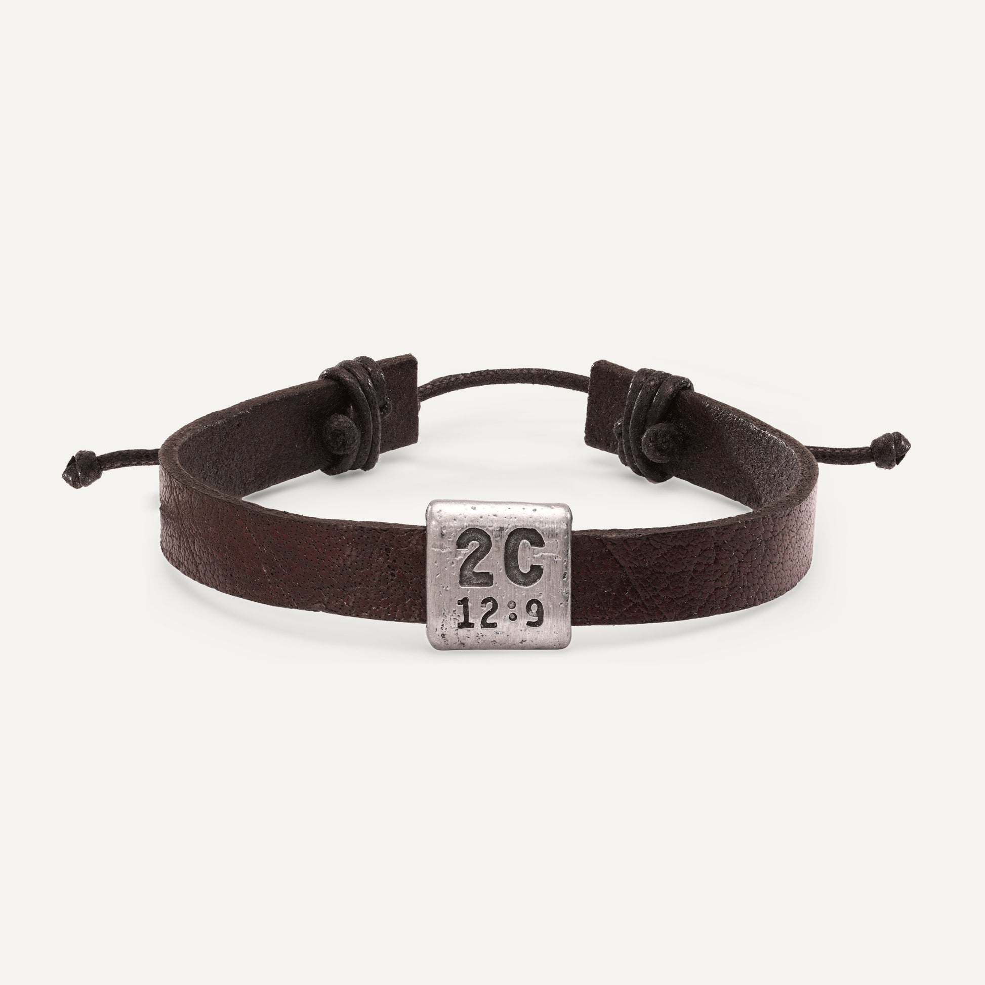 Equitable Leather Verse Bracelet (Brown, Pewter) - Lisa Leonard Designs