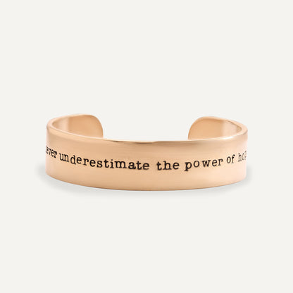 The Power of Hope Cuff (Gold Plated)