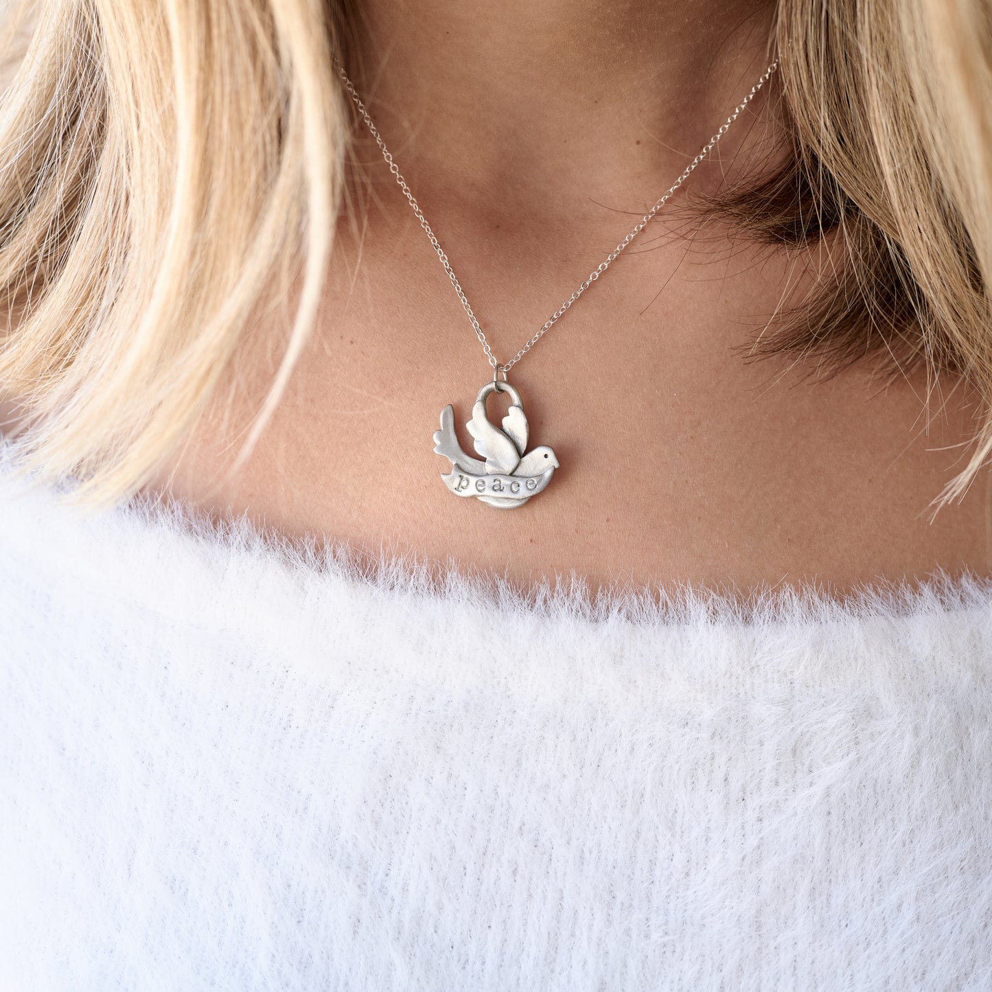 Bird Of Peace Necklace (Pewter)