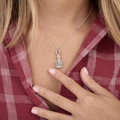 Village Church Necklace (Pewter)