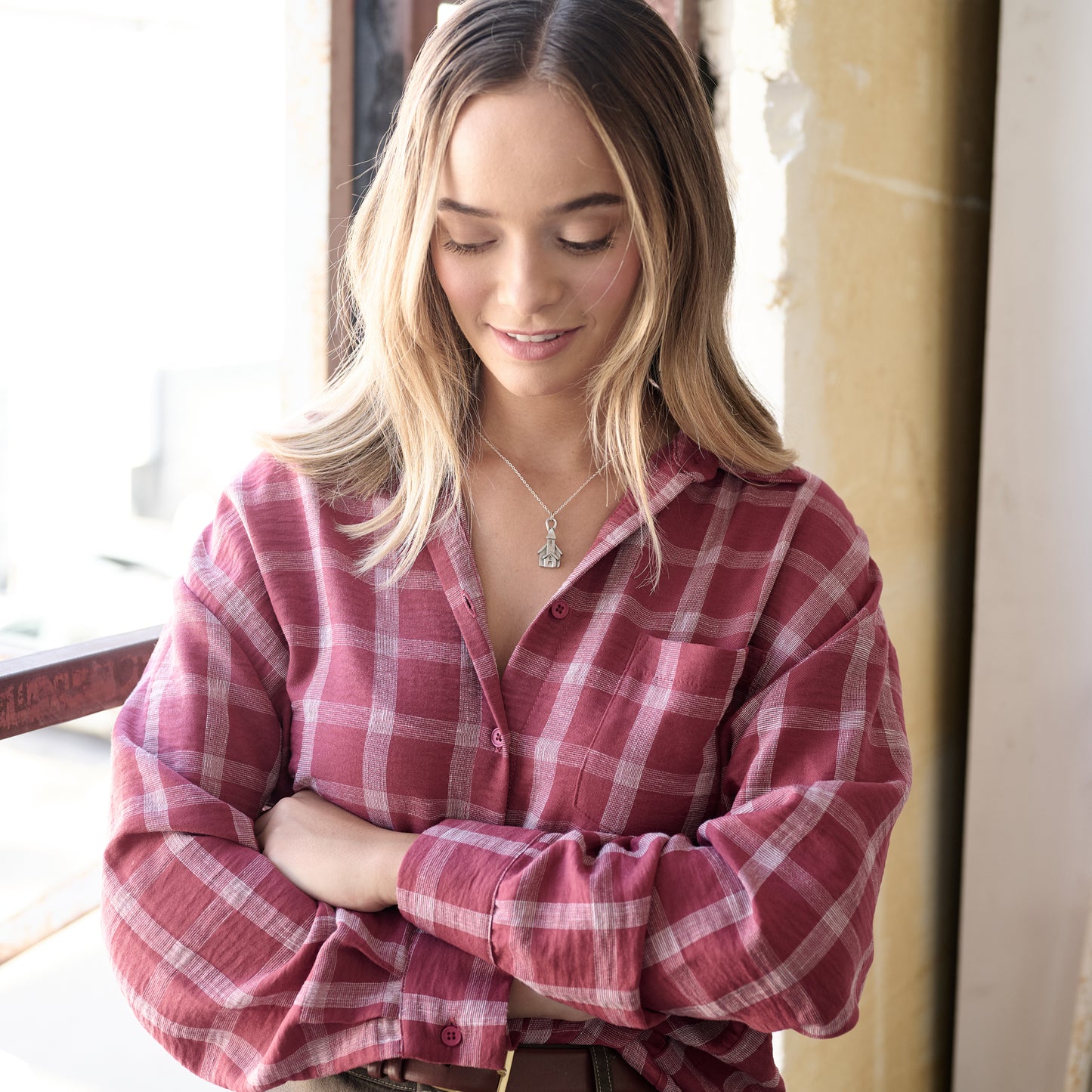 Village Church Necklace (Pewter)