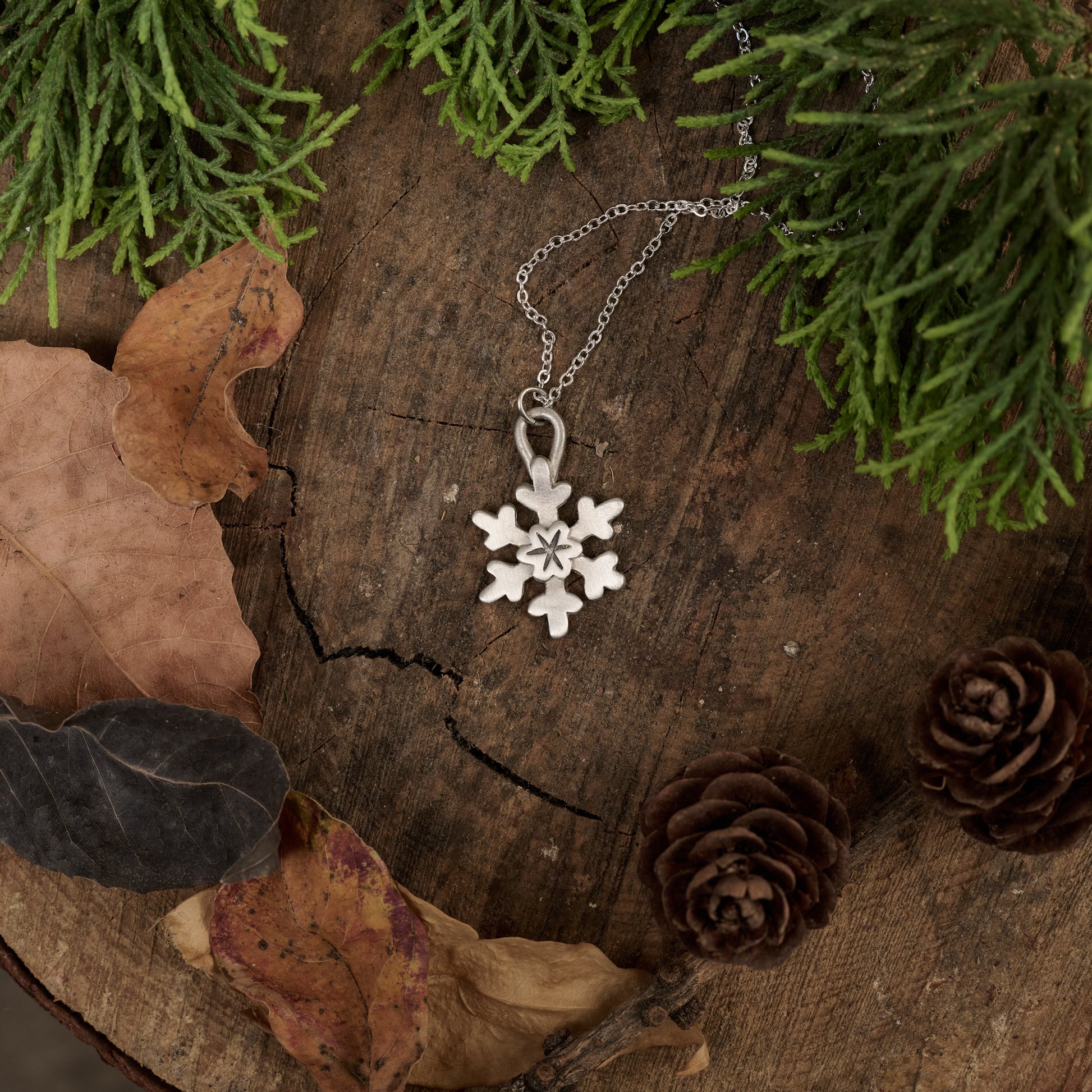 Snow Flurry Necklace (Pewter) - Lisa Leonard Designs