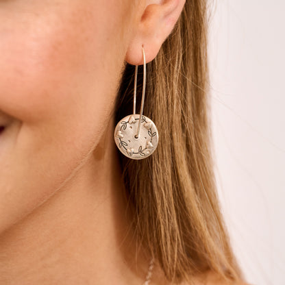 Beloved Button Earrings (Sterling Silver)