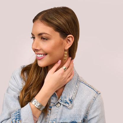 Happy Heart Earrings (Gold Plated)