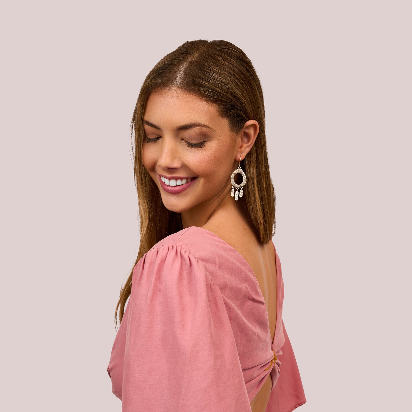 Boho Botanical Earrings (Sterling Silver)