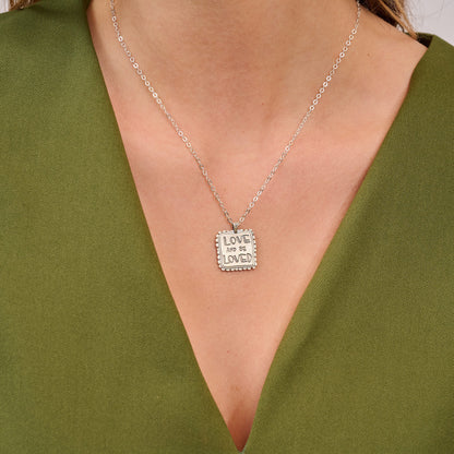 Love and Be Loved Necklace (Sterling Silver)