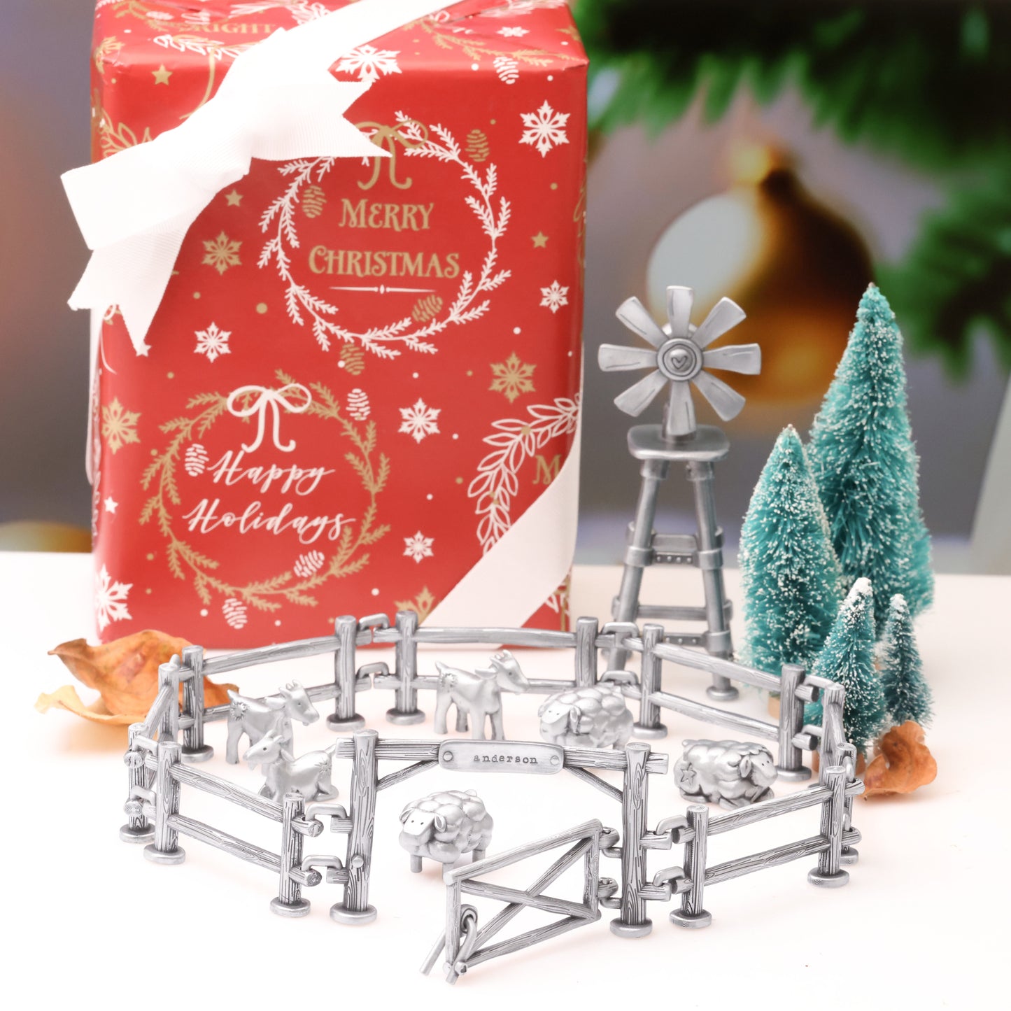 Cozy Corral Winter Wonderland Village Add-On (Pewter)