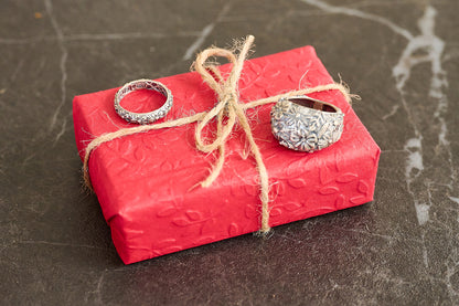 Vintage Florals Statement Ring  (Sterling Silver)