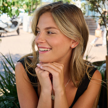 Swarovski Sparkle Star Earrings (10K Solid Gold)