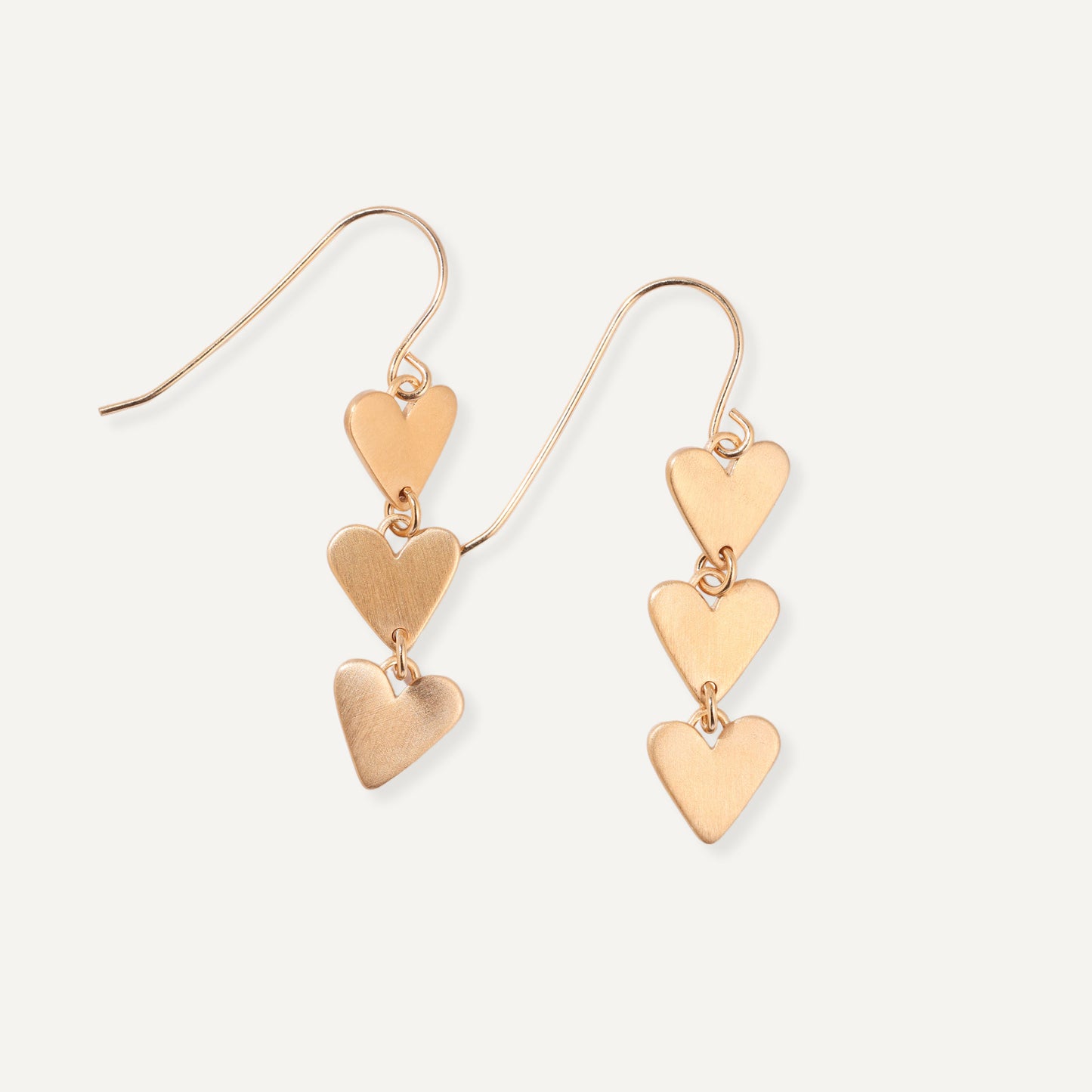 Happy Heart Earrings (Gold Plated)