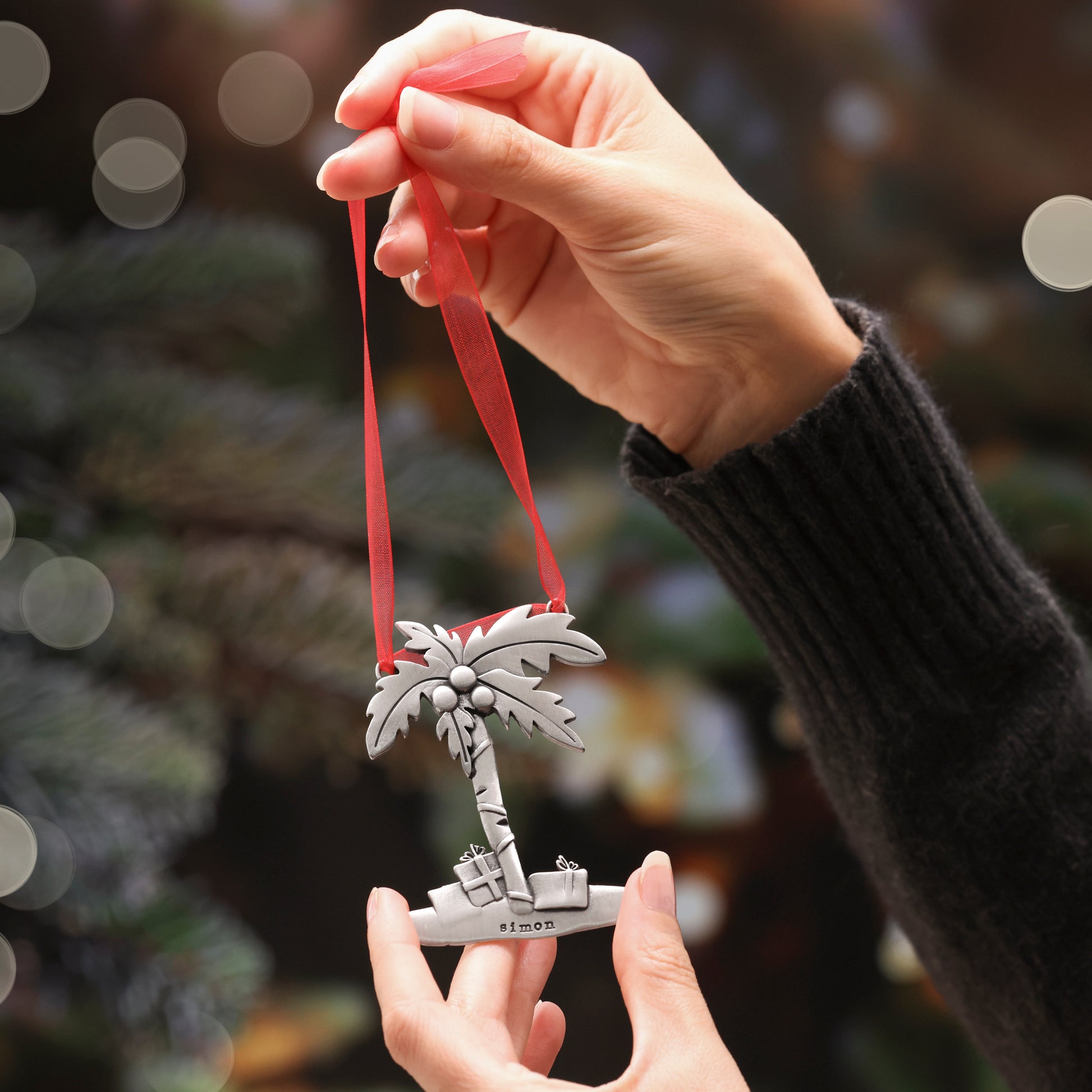 Coastal Christmas Ornament (Pewter) - Lisa Leonard Designs