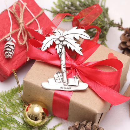 Coastal Christmas Ornament (Pewter)