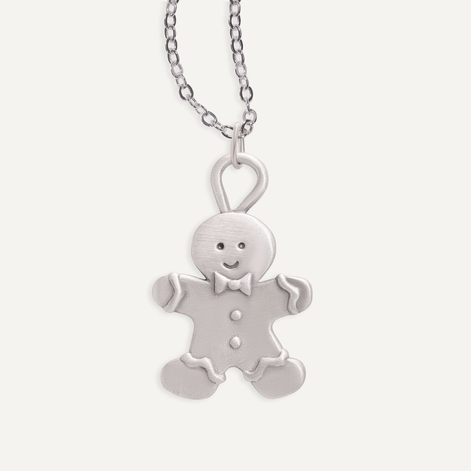 Mr. Gingerbread Necklace (Pewter) - Lisa Leonard Designs