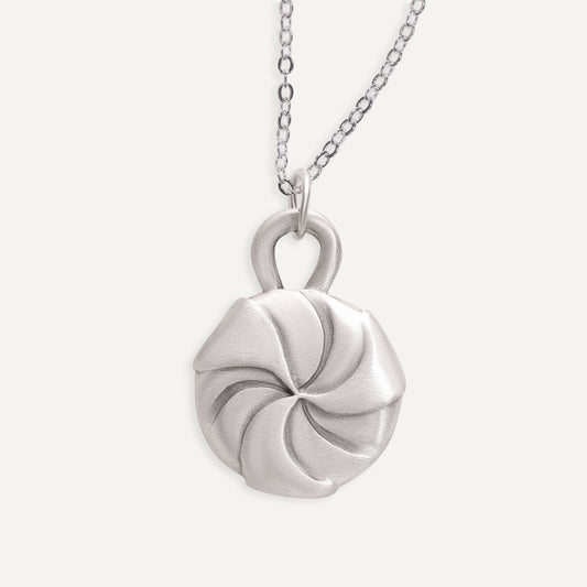 Peppermint Candy Necklace (Pewter)