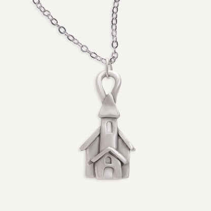 Village Church Necklace (Pewter)
