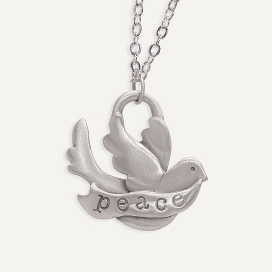 Bird Of Peace Necklace (Pewter)