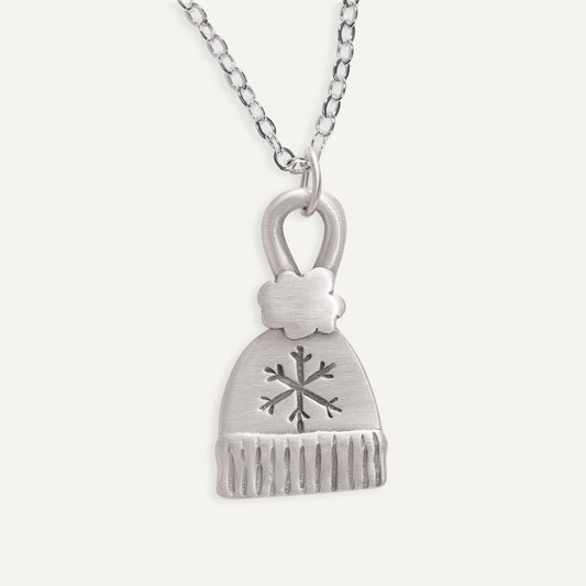 Winter Cap Necklace (Pewter)